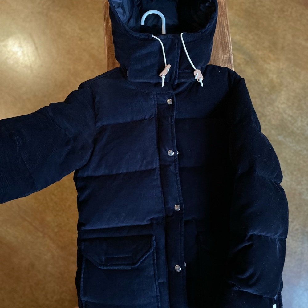 WOMENS DOWN CORDUROY PUFFER